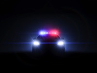Police car lights