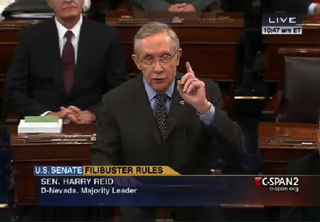 NewImage.png Democrat Majority Leader Harry Reid announcing the elimination of judicial filibusters 2013