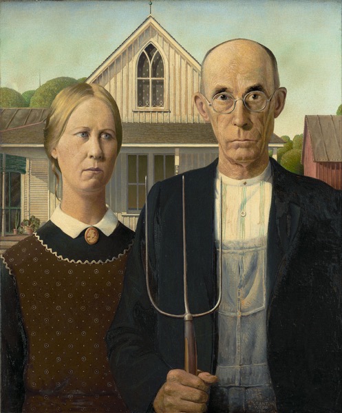 1280px Grant Wood American Gothic Google Art Project