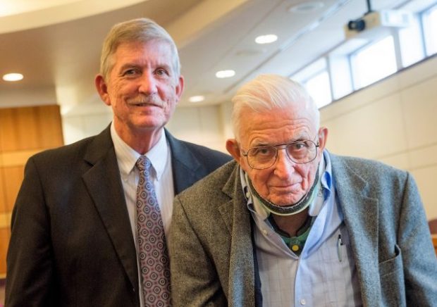Gibson Bakery Oberlin College Trial David Gibson and Allyn W Gibson in courtroom e1560432635389 620x436