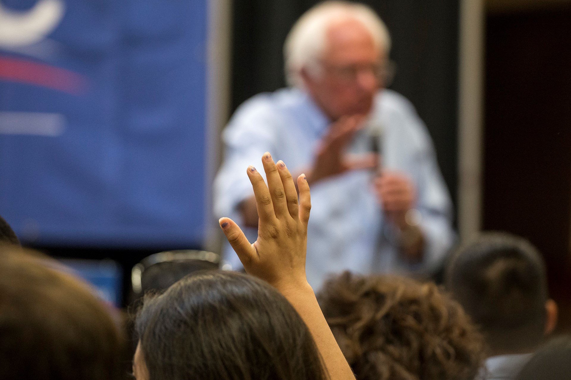 Bernie sanders ask a question